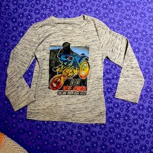 Long sleeve motorcycle boy shirt